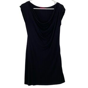 Velvet Brand Little Black Dress Womens Size Small Soft Jersey Knit Cowl Neck
